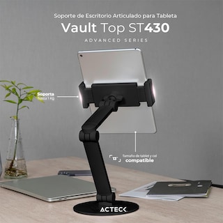 Foto 4 | Soporte de Tableta para Escritorio Acteck AC-934565 Compatible con 13'' color Negro