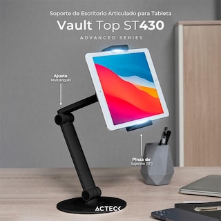 Foto 5 | Soporte de Tableta para Escritorio Acteck AC-934565 Compatible con 13'' color Negro