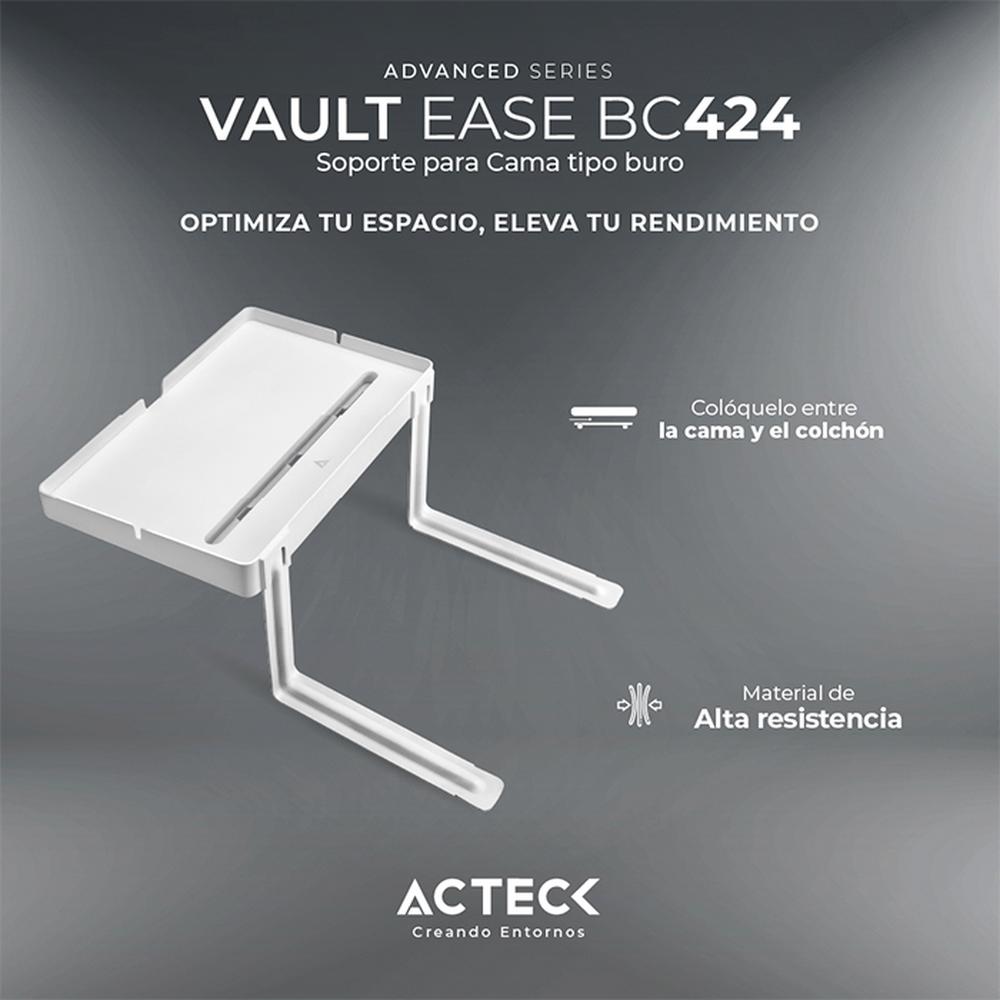 Foto 3 pulgar | Soporte de Cama para Tablet Acteck Vault Ease Ajustable Hasta 20 cm Blanco