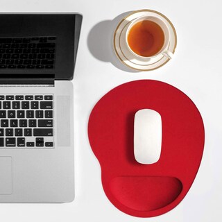 Foto 4 | Mousepad Tapete Ergonómico de Antideslizante para Mouse 2pzs Rojo