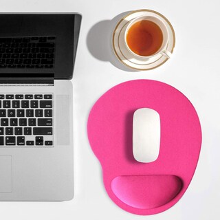 Foto 2 | Mousepad Tapete Ergonómico de Antideslizante para Mouse 2pzs Rosa