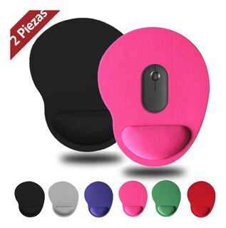 Foto 3 | Mousepad Tapete Ergonómico de Antideslizante para Mouse 2pzs Rosa