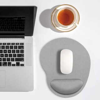 Foto 2 | Mousepad Tapete Ergonómico de Antideslizante 2pzs para Ratón Gris