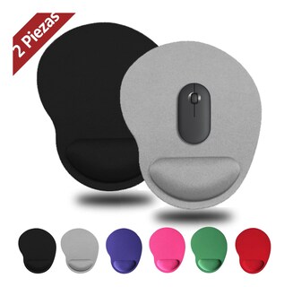 Foto 3 | Mousepad Tapete Ergonómico de Antideslizante 2pzs para Ratón Gris
