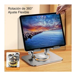 Foto 2 | Base De Soporte Ajustable Plegable Giratorio 360 Para Tablet Belug Plata