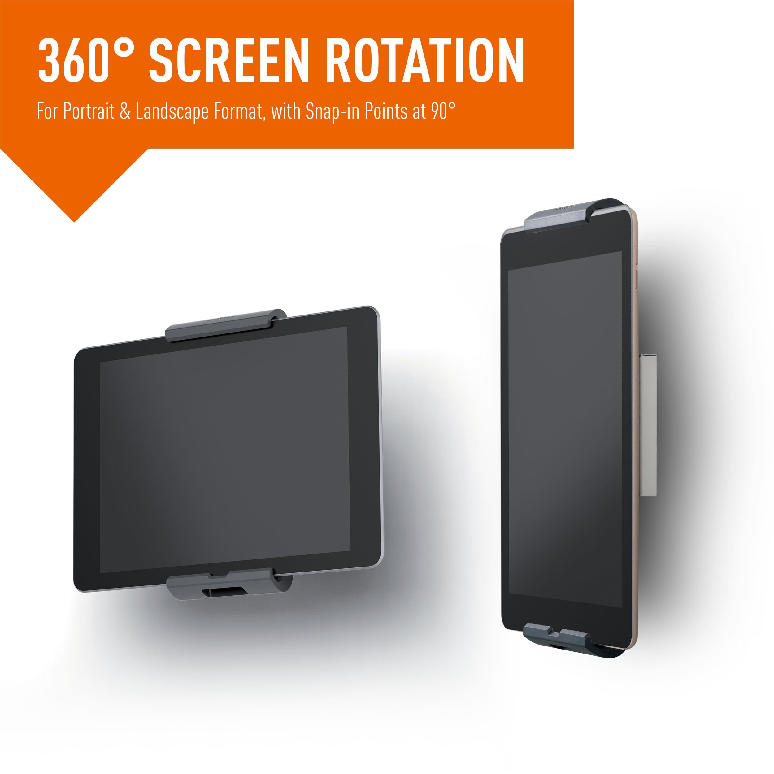Foto 6 pulgar | Soporte De Pared Duradero Para Tablet, Plateado Y Gris Antracita - Venta Internacional.