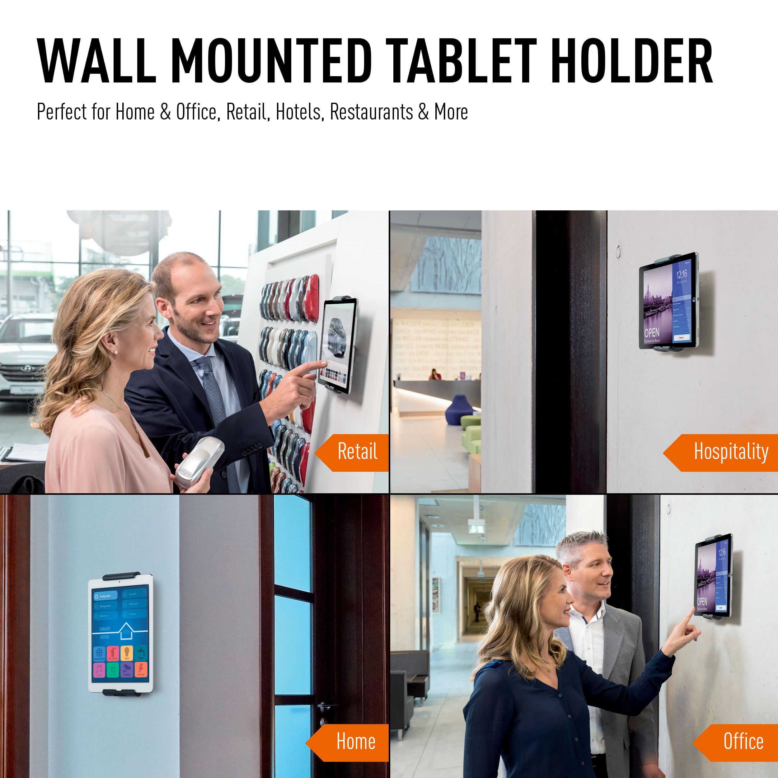 Foto 7 pulgar | Soporte De Pared Duradero Para Tablet, Plateado Y Gris Antracita - Venta Internacional.