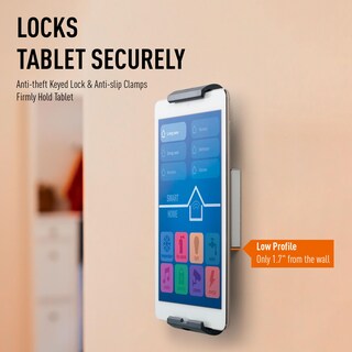 Foto 7 | Soporte De Pared Duradero Para Tablet, Plateado Y Gris Antracita - Venta Internacional.