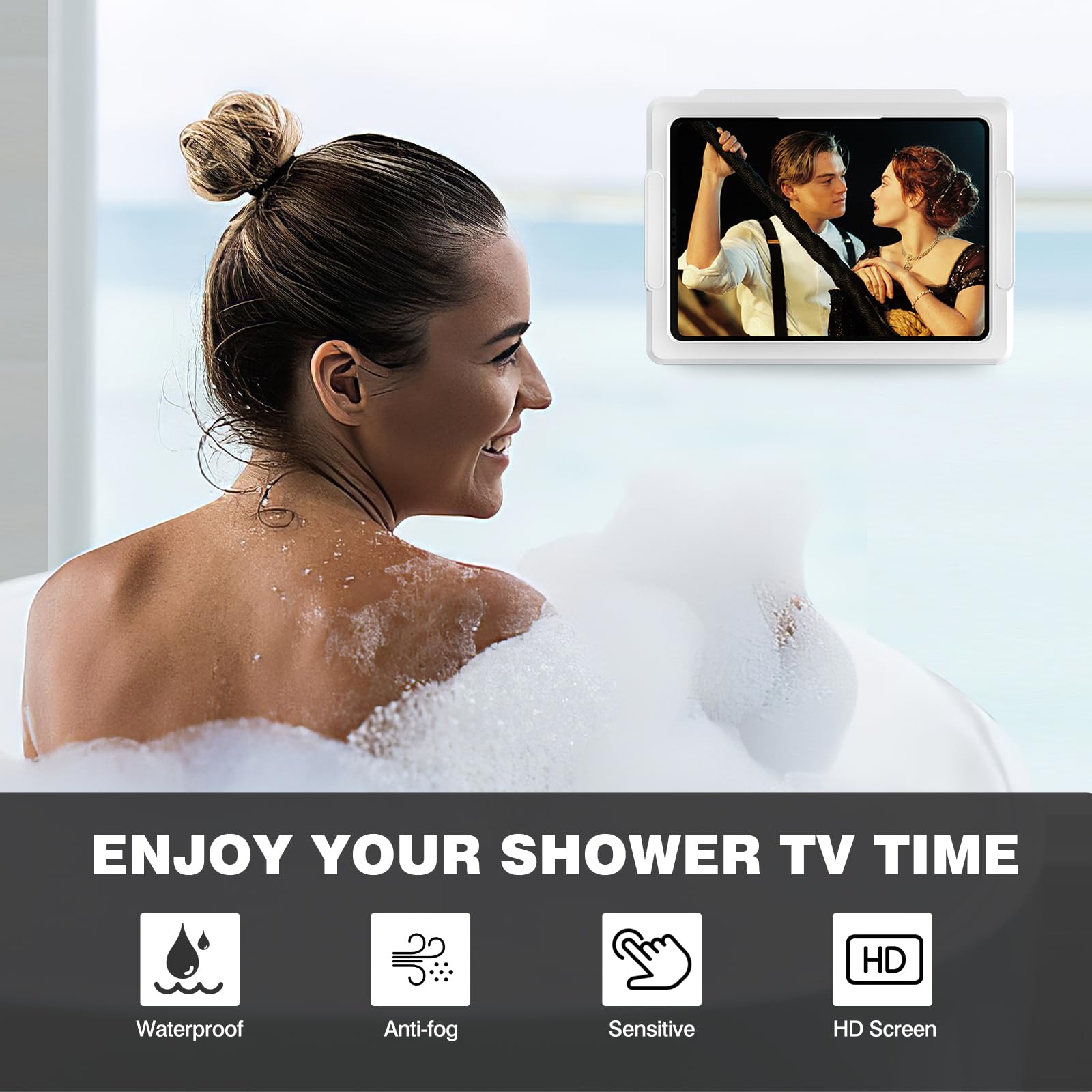 Foto 7 pulgar | Soporte De Ducha Para Tabletas Moko, Resistente Al Agua, Para Ipad De Hasta 11 - Venta Internacional.