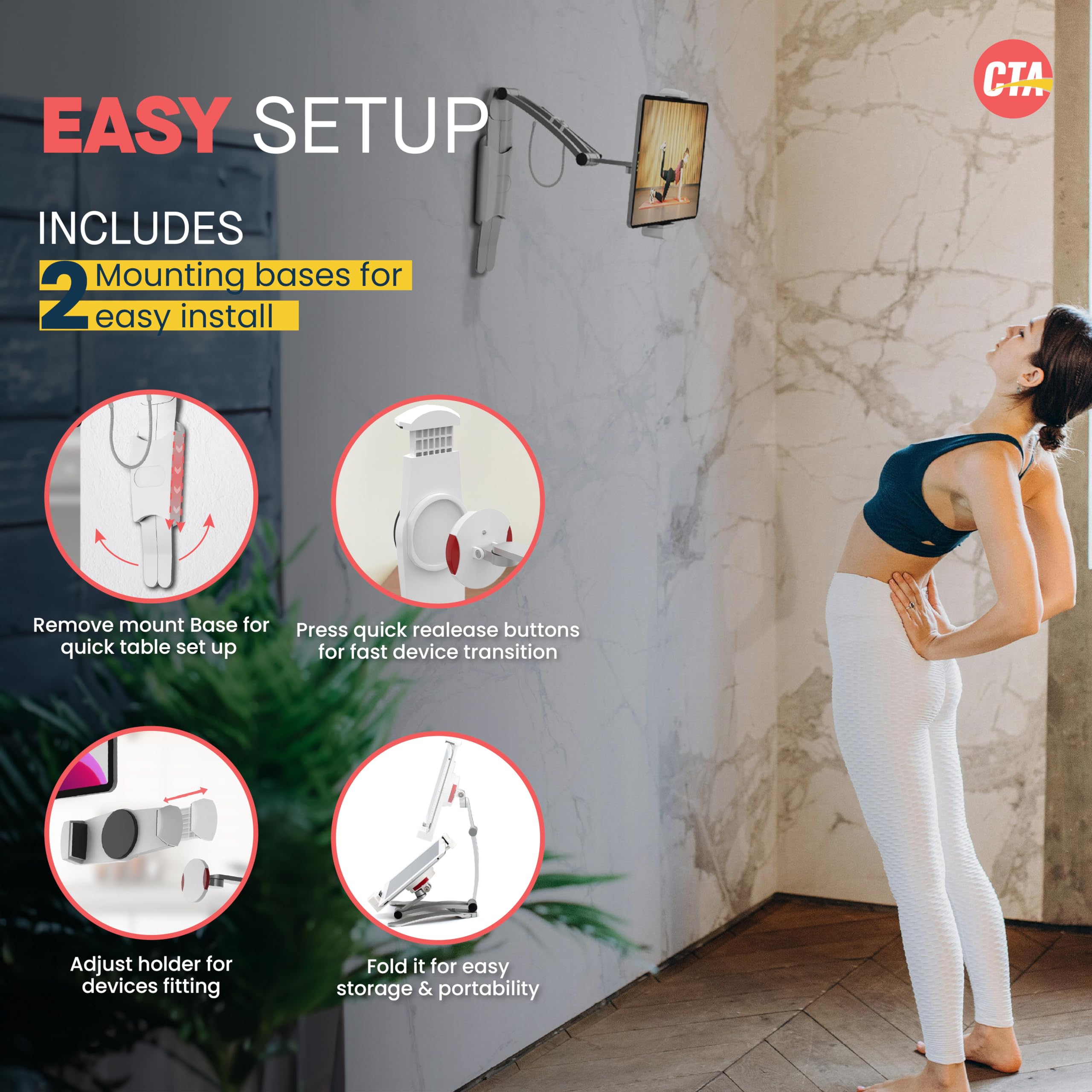 Foto 6 | Soporte De Tableta Cta Multiusos Universal Para Ipad - Venta Internacional.