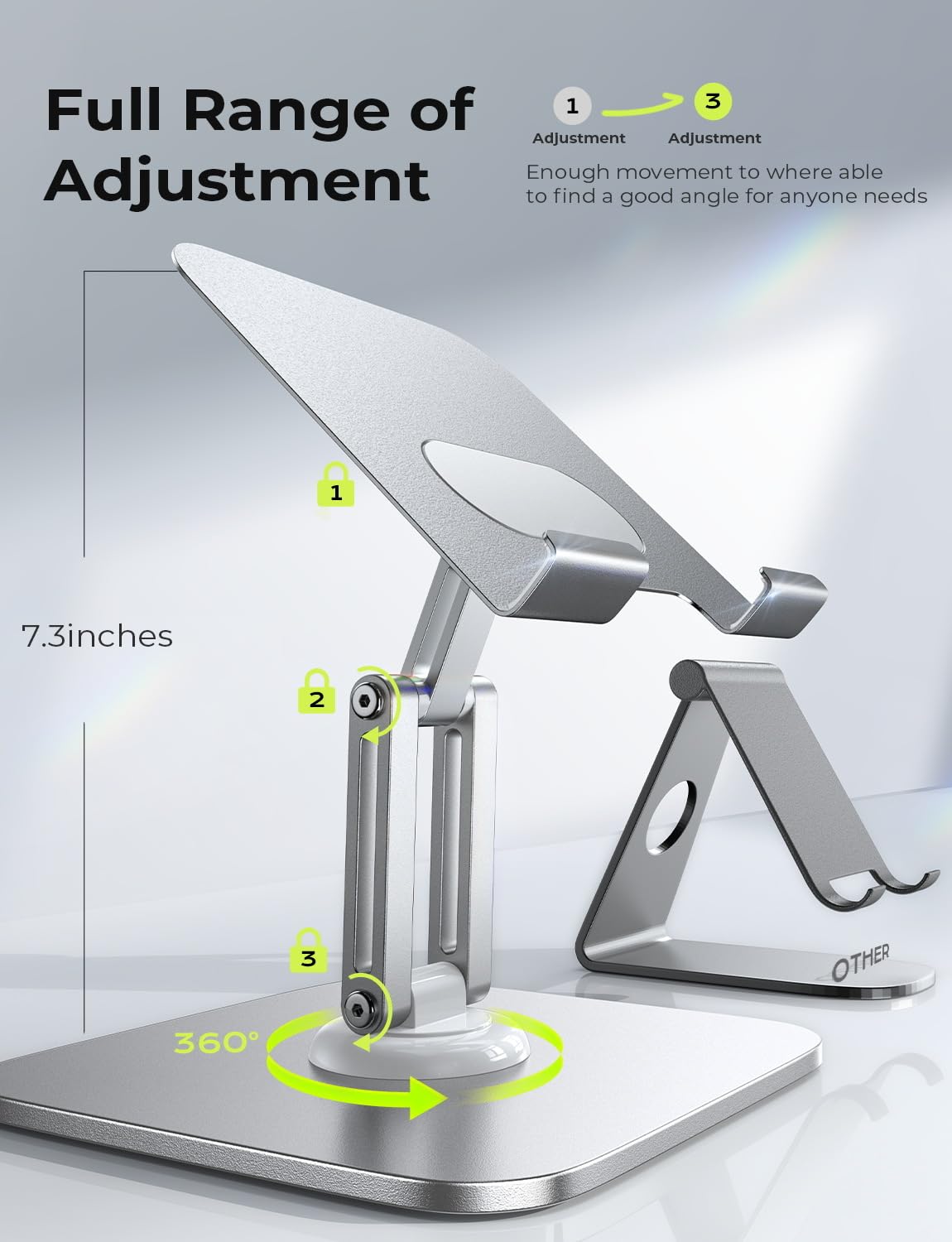 Foto 4 pulgar | Soporte Para Tableta Lisen 2025 Ajustable Para Ipad De 12,9 A 4,7 Pulgadas - Venta Internacional.