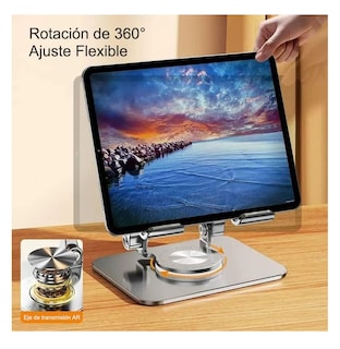 Foto 2 | Base De Soporte Lab.g Ajustable Plegable Giratorio 360 Para Tablet Gris