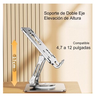 Foto 5 | Base De Soporte Lab.g Ajustable Plegable Giratorio 360 Para Tablet Gris