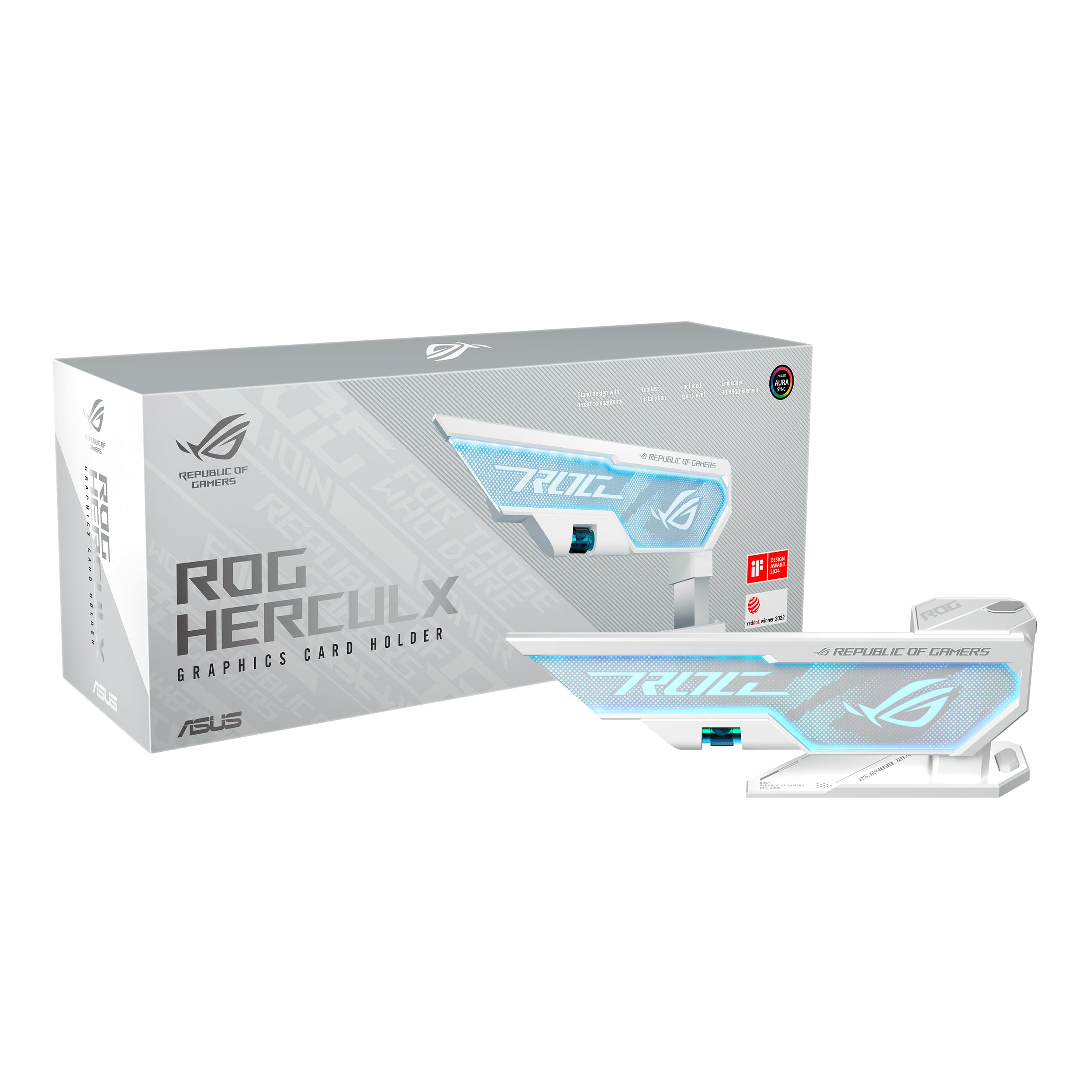Tarjetero Gráfico Asus Rog Herculx White Edition - Venta Internacional.