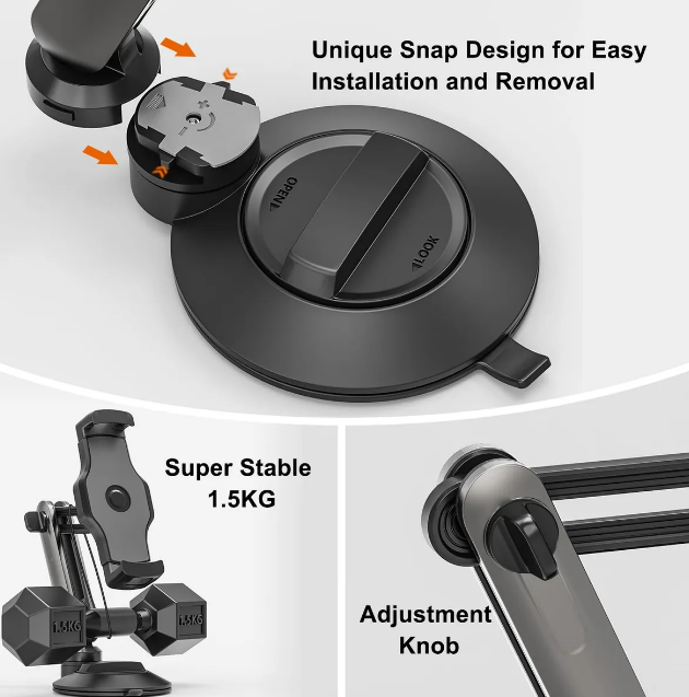 Foto 4 pulgar | Soporte Xtellar Ajustable Con Ventosa Ipad Pared Cocina