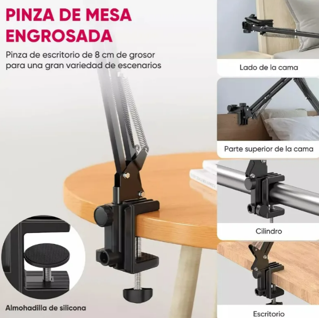 Foto 5 pulgar | Soporte Xtellar Ajustable Tablet Celular Ipad 360grados 13 Pulgadas
