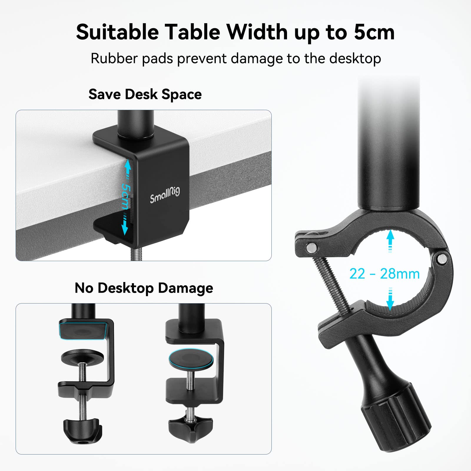 Foto 5 | Soporte De Mesa Smallrig 3992 Con Brazo Mágico Y Cabeza Esférica - Venta Internacional.