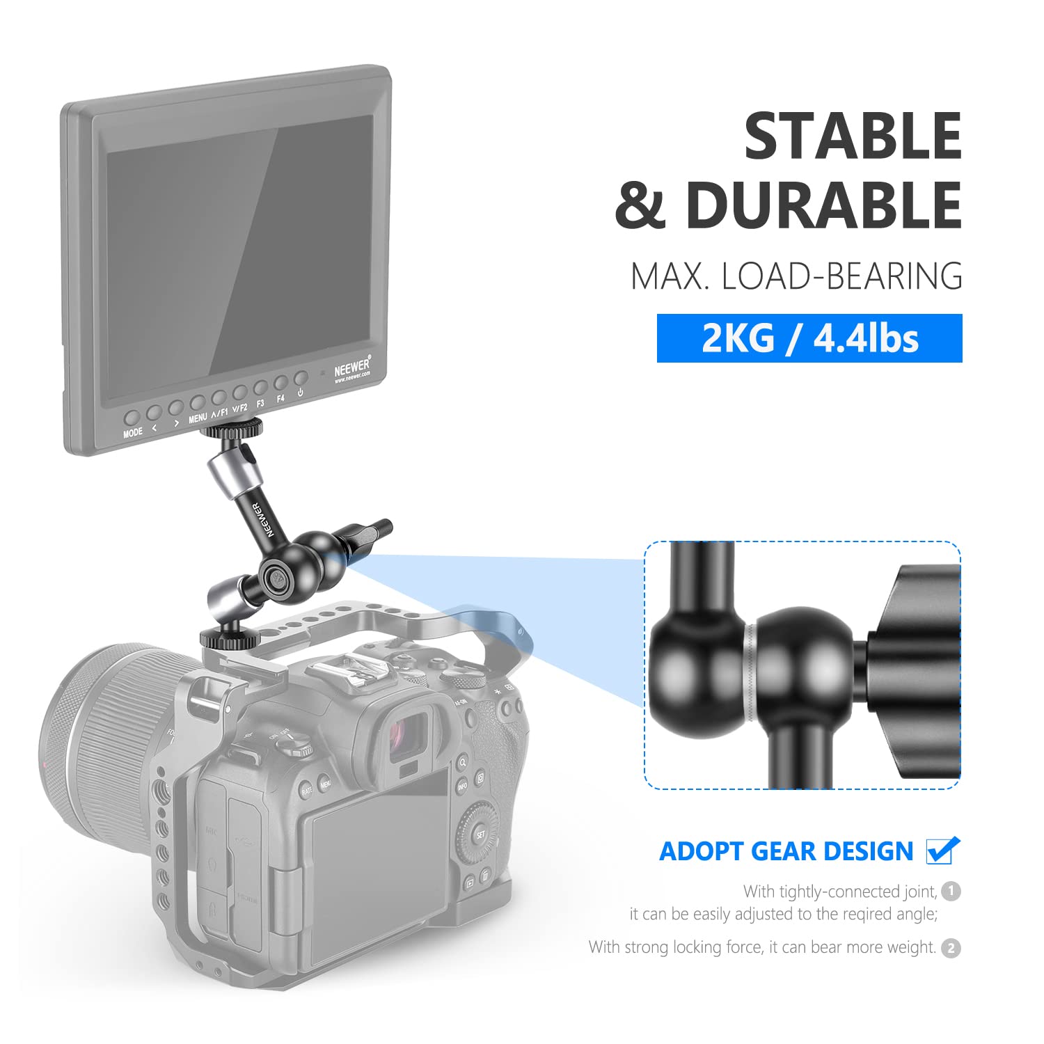 Foto 2 | Brazo Mágico De Fricción Ajustable Neewer St15 Para Smallrig Cage - Venta Internacional.