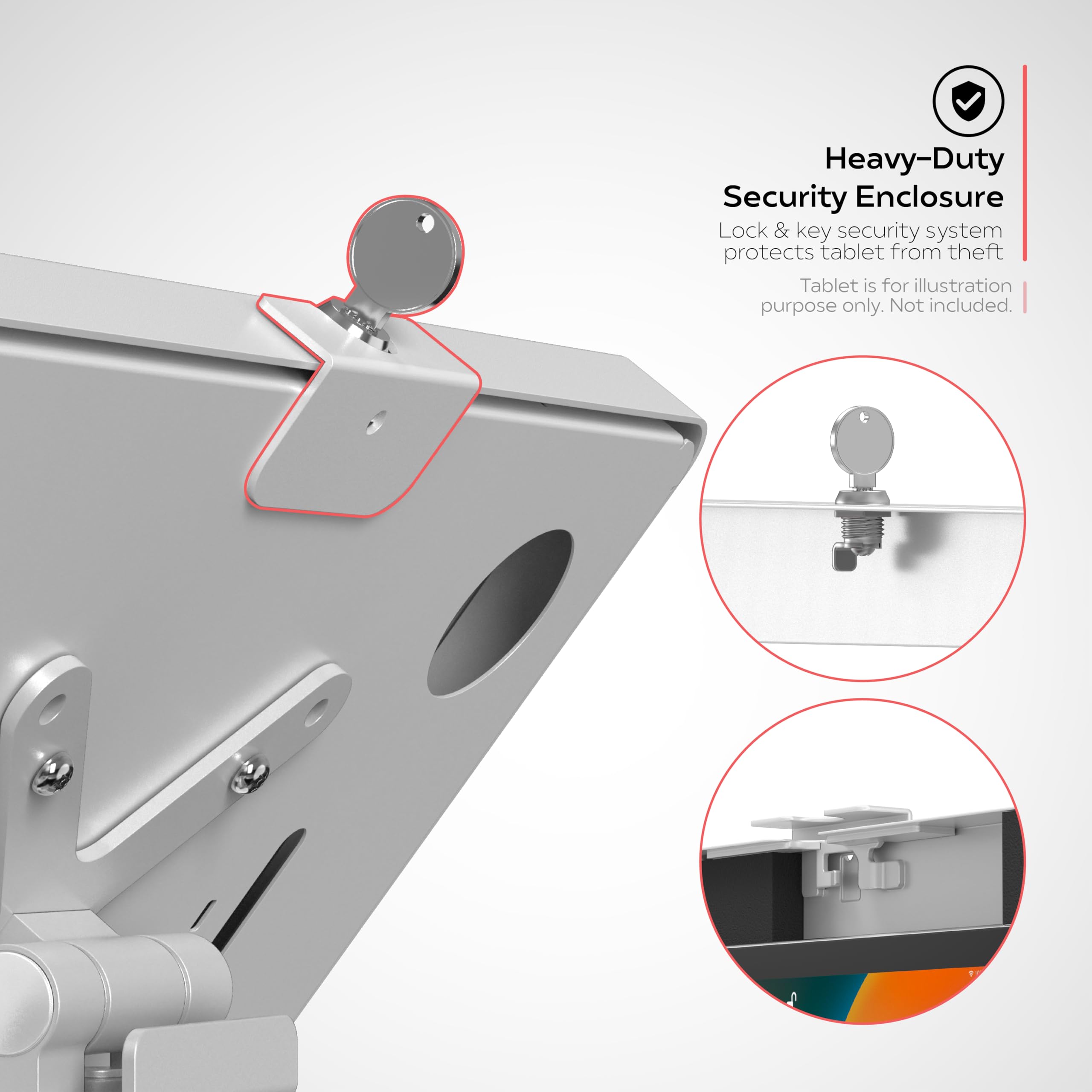 Foto 5 pulgar | Soporte De Sobremesa Cta Digital Sleek Para Tabletas Ipad, Color Blanco - Venta Internacional.
