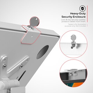 Foto 4 | Soporte De Sobremesa Cta Digital Sleek Para Tabletas Ipad, Color Blanco - Venta Internacional.