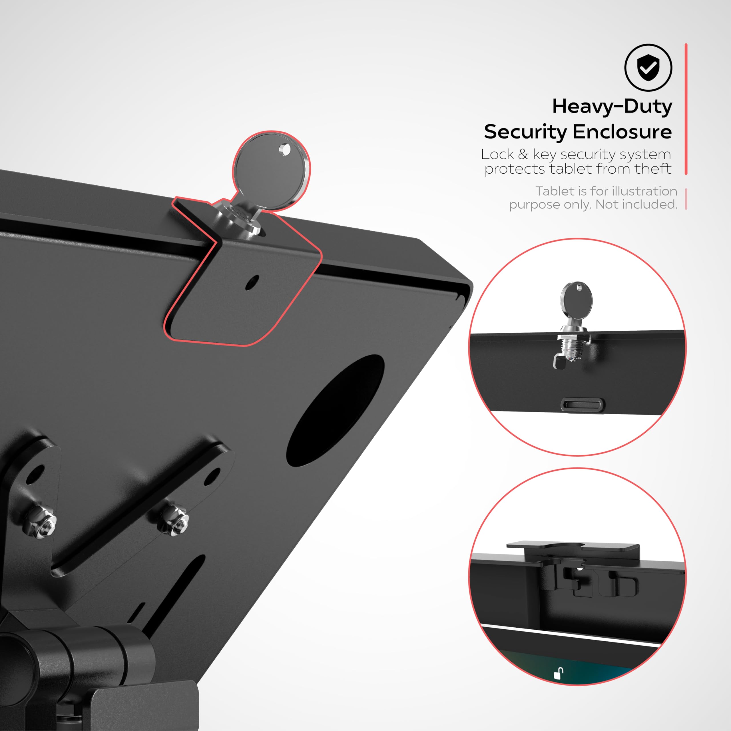 Foto 5 pulgar | Soporte De Sobremesa Cta Digital Sleek Para Tabletas Ipad Con Carcasa Con Cierre - Venta Internacional.