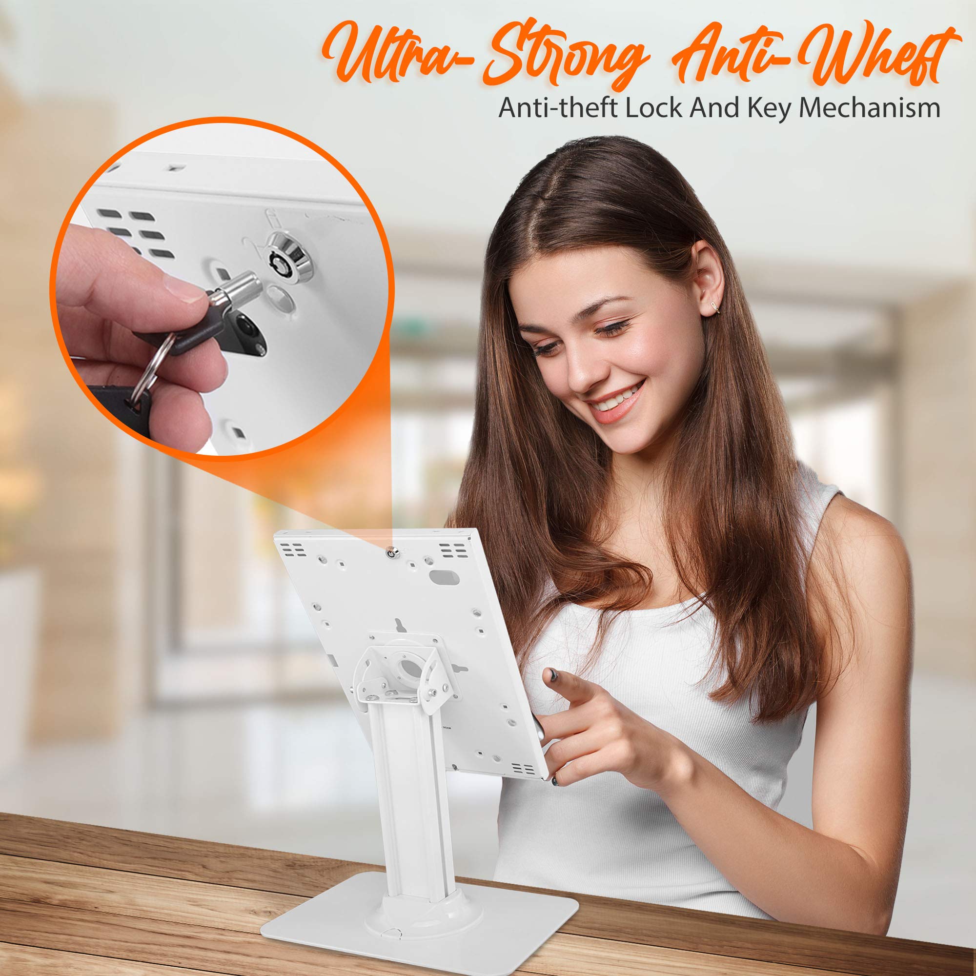 Foto 3 | Soporte De Seguridad Para Tabletas Pyle Pspadlk18 Para Ipad  Color Blanco - Venta Internacional.