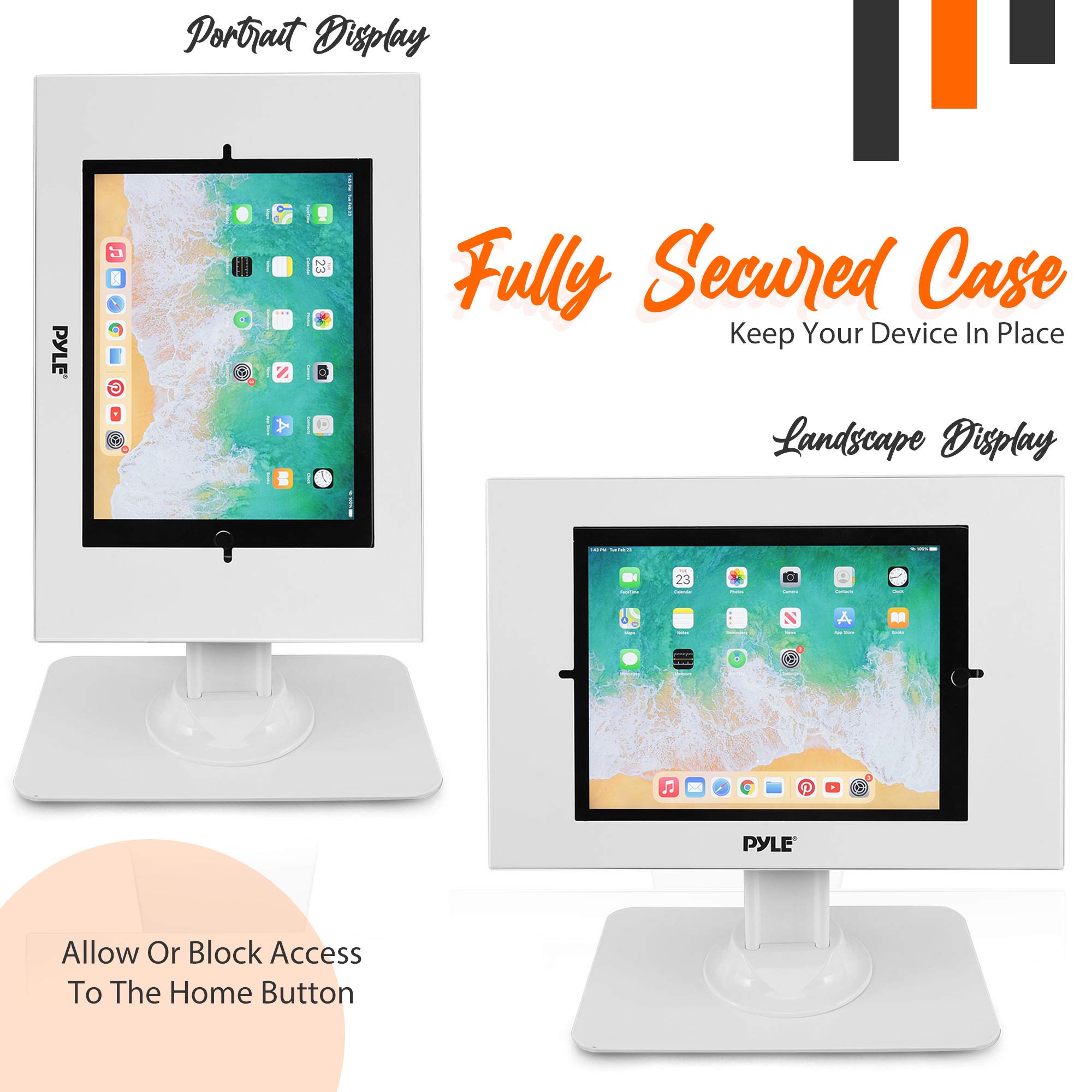 Foto 7 pulgar | Soporte De Seguridad Para Tabletas Pyle Pspadlk18 Para Ipad  Color Blanco - Venta Internacional.