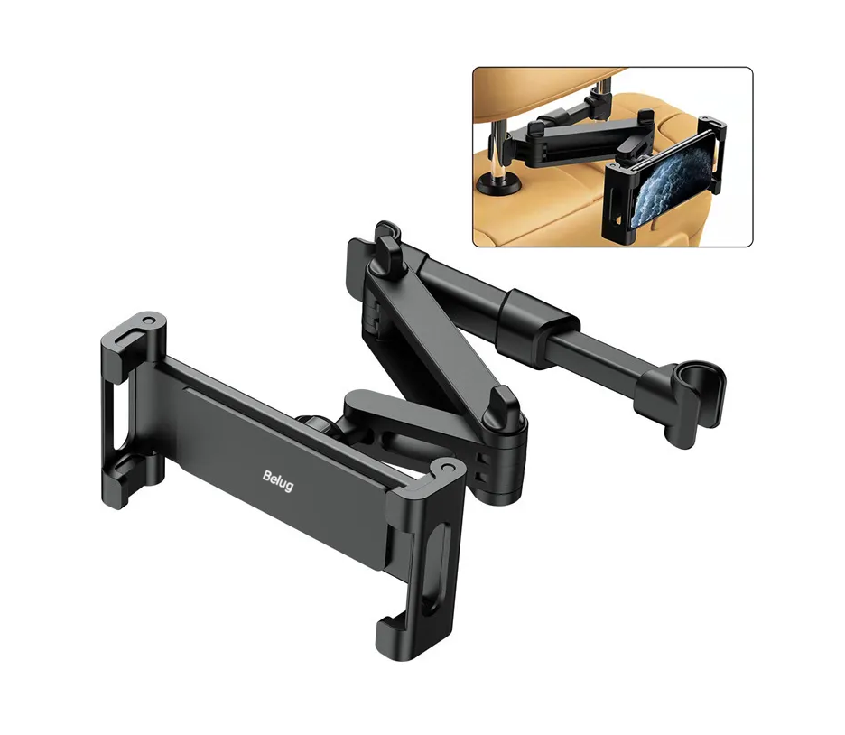 Foto 4 pulgar | Soporte Tablet Coche Auto Base Para Ipad Celular Ajustable Negro