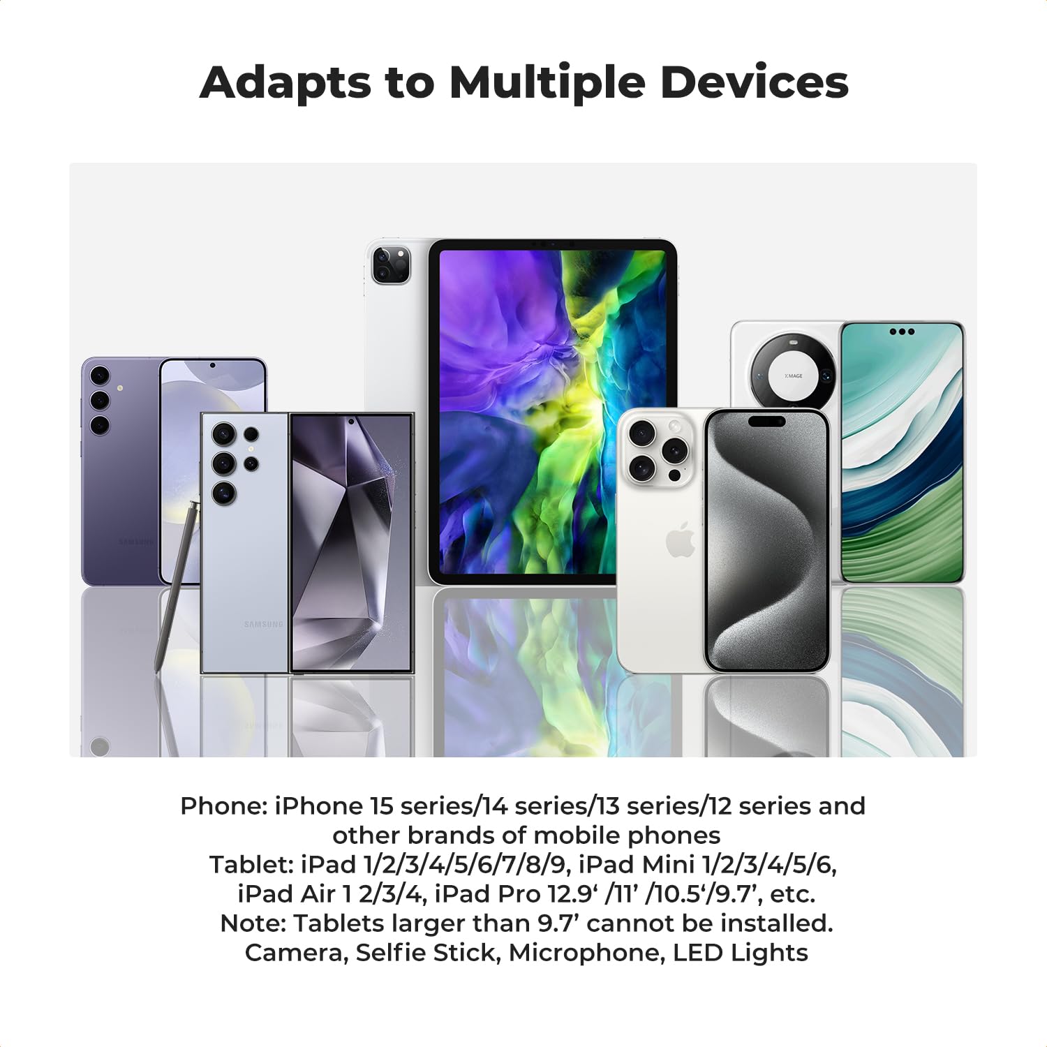 Foto 6 | Soporte Adaptador De Montaje En Trípode K&f Concept Para Iphone/samsung - Venta Internacional.
