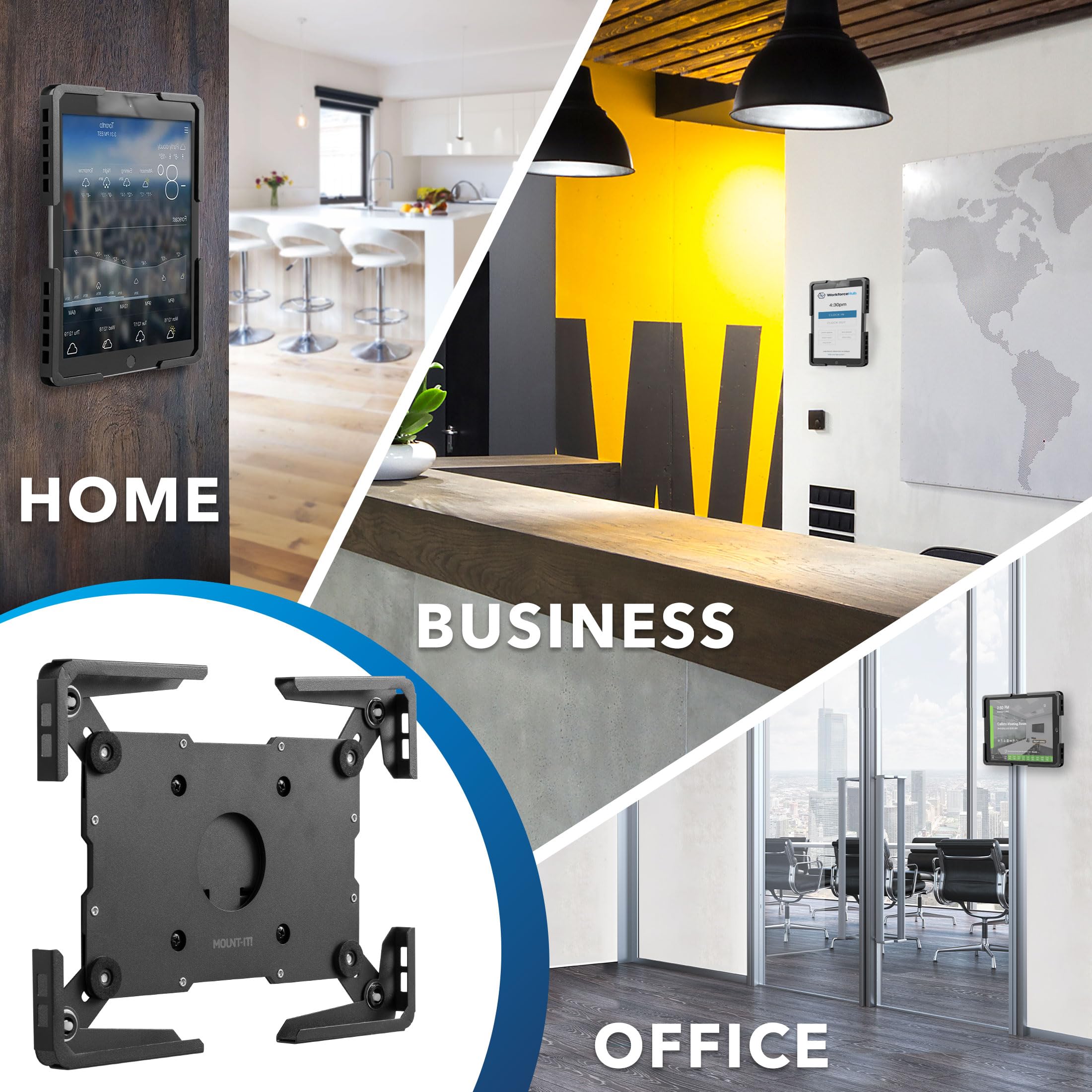 Foto 4 pulgar | Soporte De Pared Para Tableta Mount-it! Antirrobo Universal 9.7-13 - Venta Internacional.