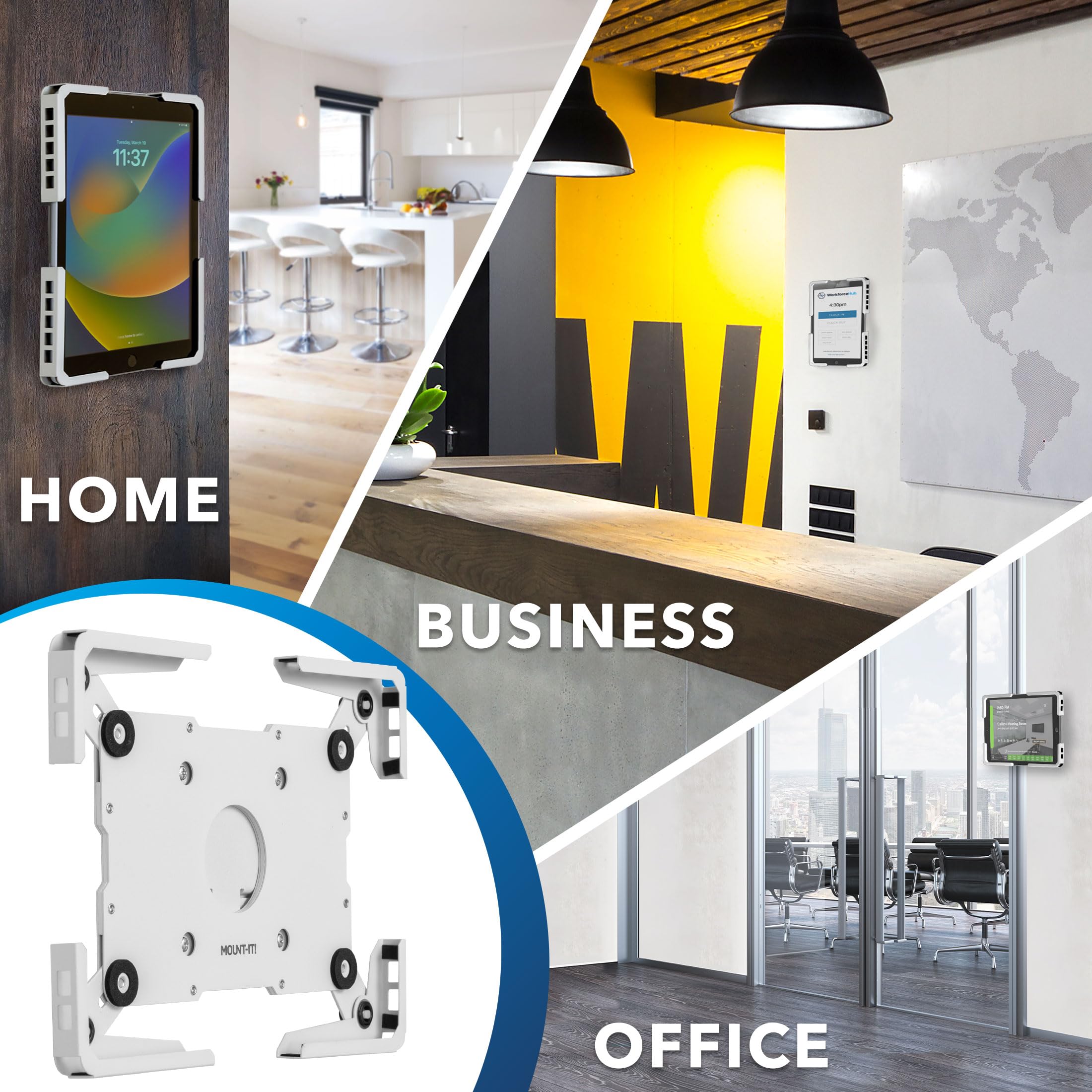 Foto 3 | Soporte De Pared Para Tableta Mount-it! Antirrobo Universal 9.7-13 - Venta Internacional.