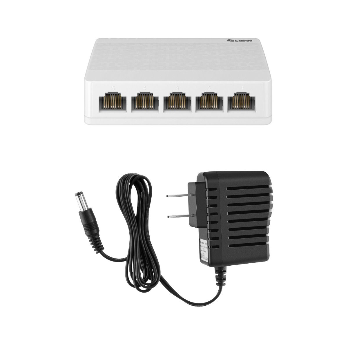 Foto 1 | Switch Fast Ethernet Steren Swi-005 de 5 Puertos color Blanco