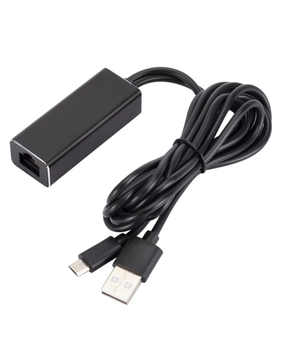 Adaptador Ethernet Ecomlab Micro USB 2 Puertos Alta Velocidad 2 en 1