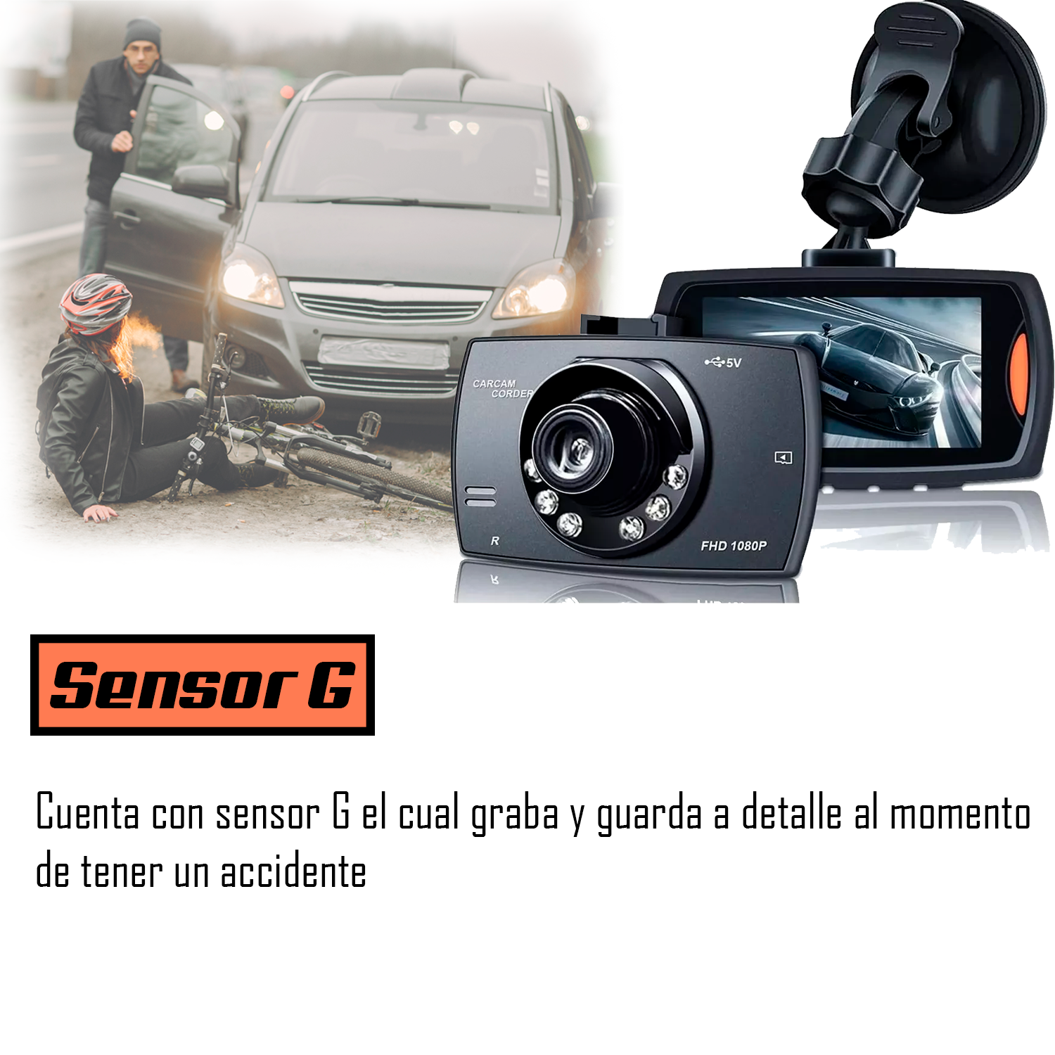 Foto 3 pulgar | Cámara para Auto Micota Full Hd 1080 P Dvr