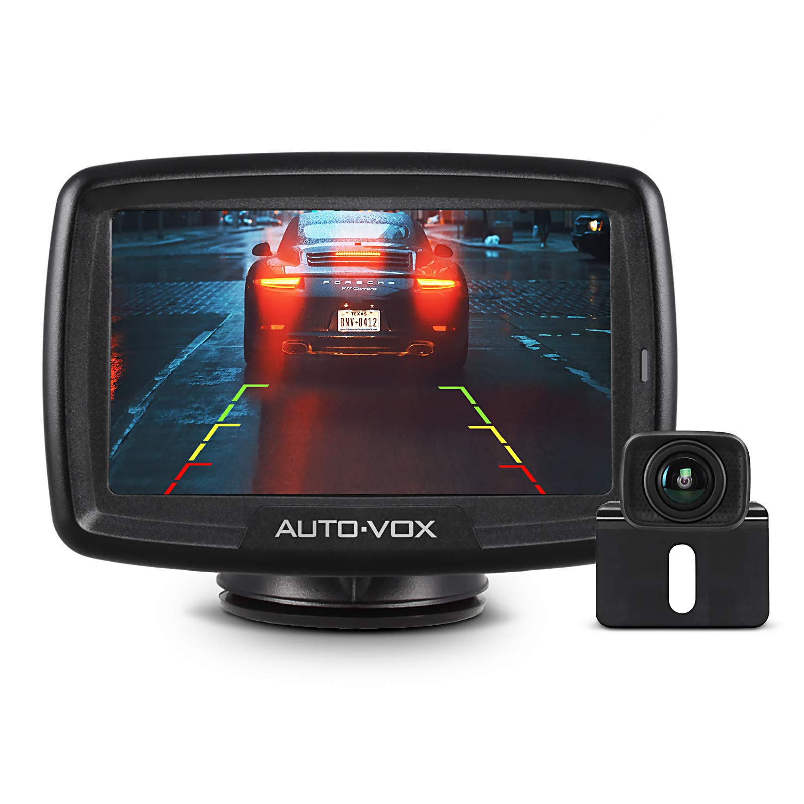 Cámara de Respaldo Auto-vox Inalámbrica Cs-2 Con Monitor de Coche 4.3 - Venta Internacional