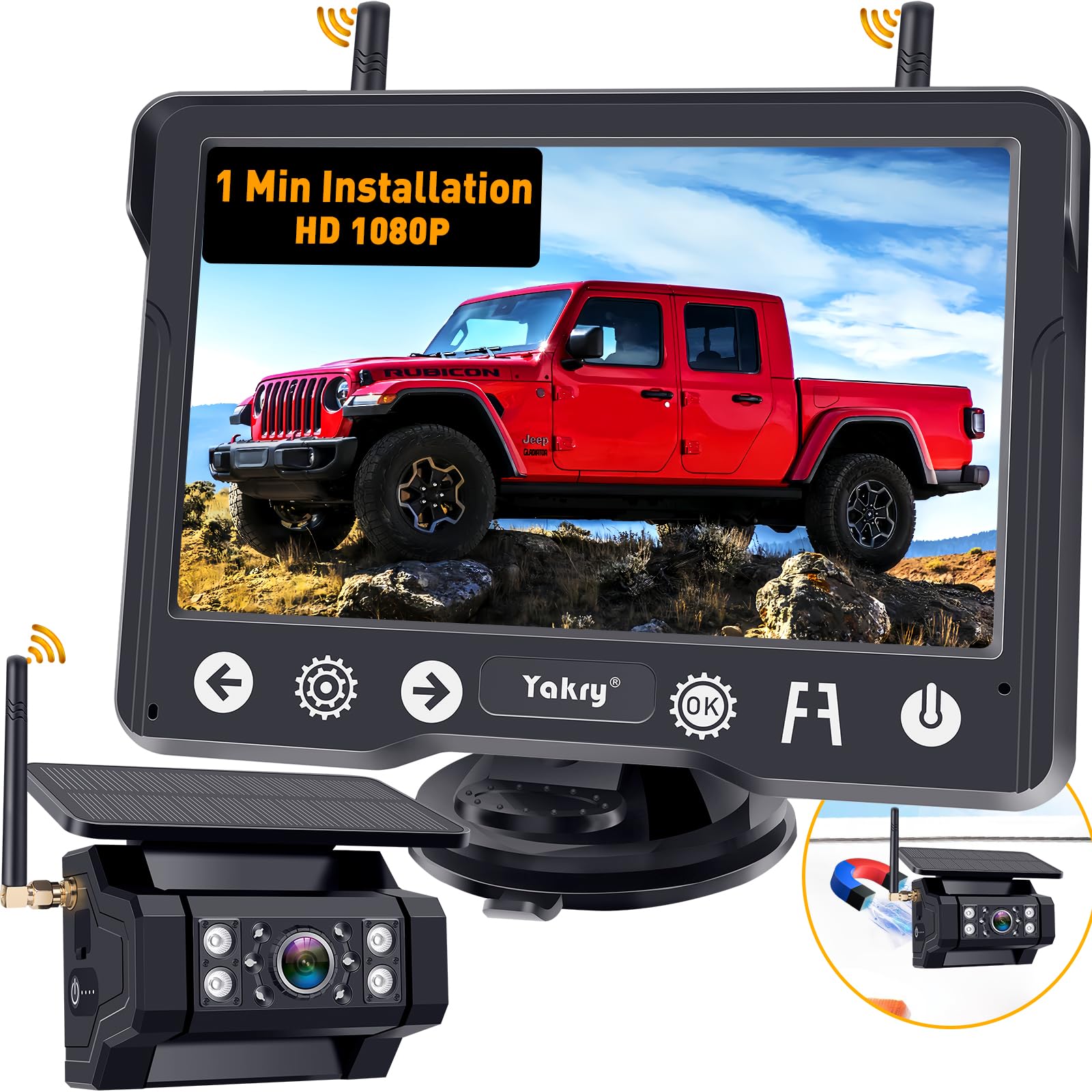 Cámara De Respaldo Inalámbrica Yakry Y02 Hd 1080p Para Camión - Venta Internacional. $2,943