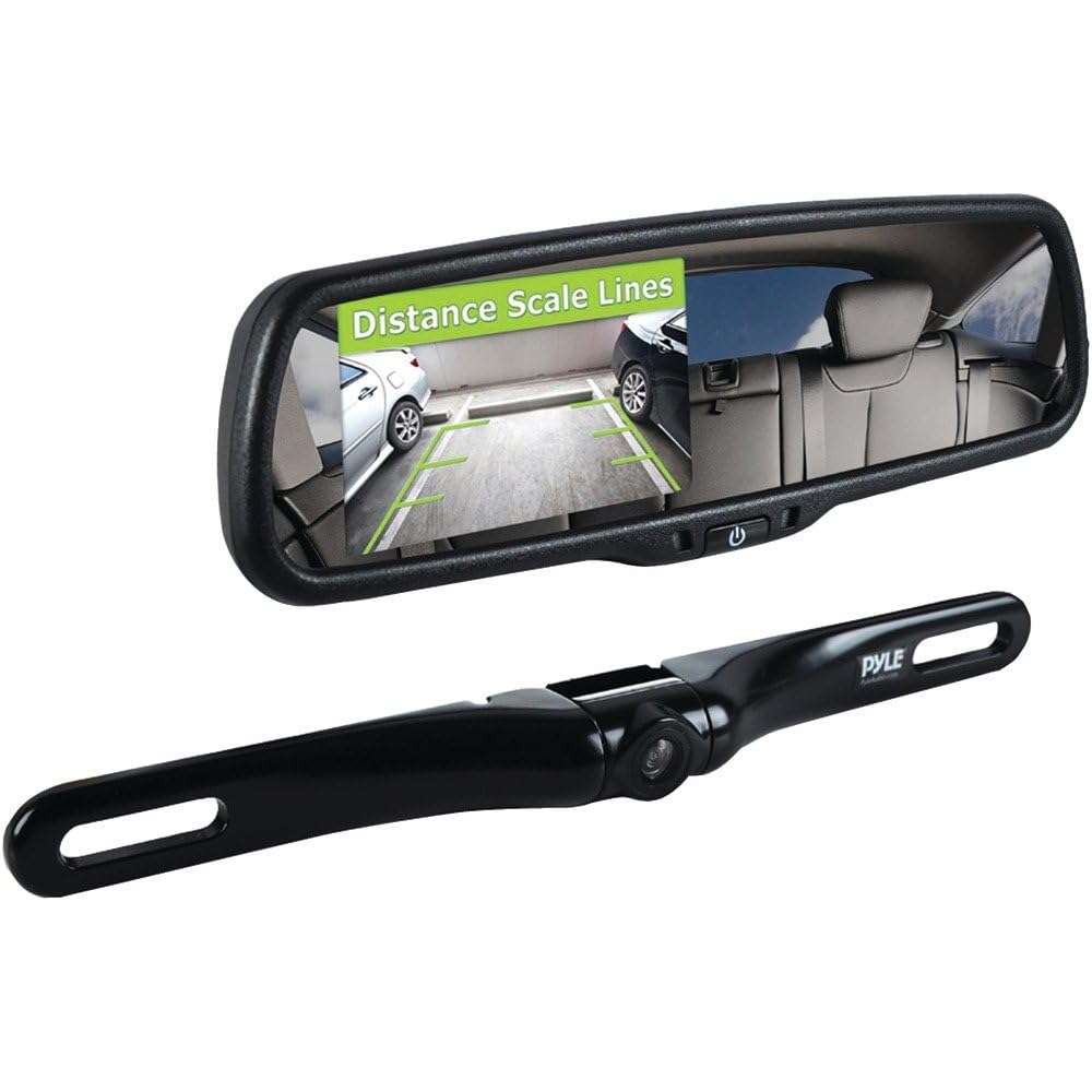 Cámara De Respaldo Para Coche Y Monitor De Espejo Retrovisor Pyle Plcm4550 - Venta Internacional. $2,353