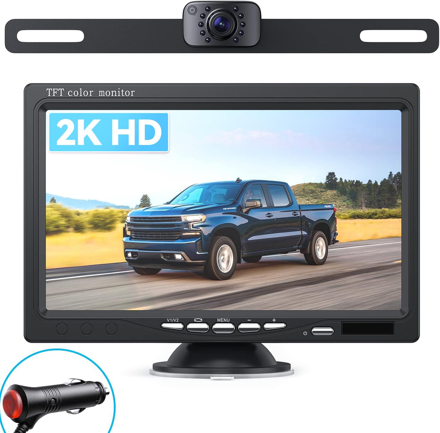 Cámara De Respaldo Rapta Ay7 2k De 7'' Hd Con Vista Trasera Delantera Para Camión - Venta Internacional. $1,275