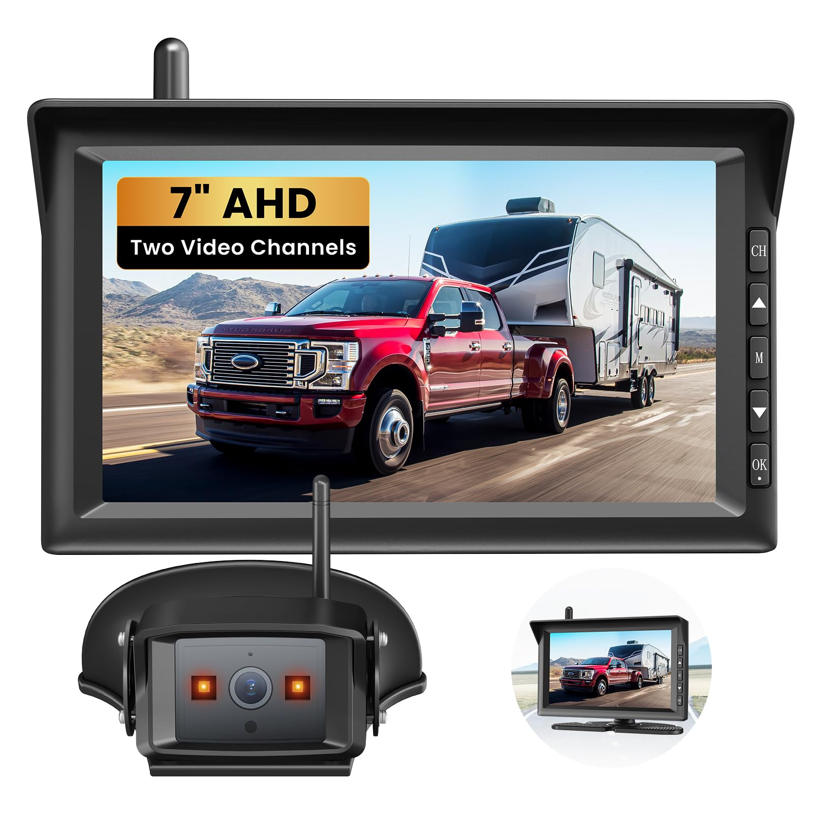 Foto 1 | Cámara De Respaldo Inalámbrica Auto-vox 7 Hd Para El Sistema Furrion - Venta Internacional.