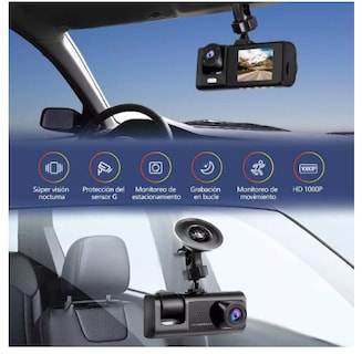 Foto 5 | Cámara Xtellar Para Automóvil Hysmart 3 1080p Con 32gb Tarjeta De Memoria Dash Cam Cámara De Reversa