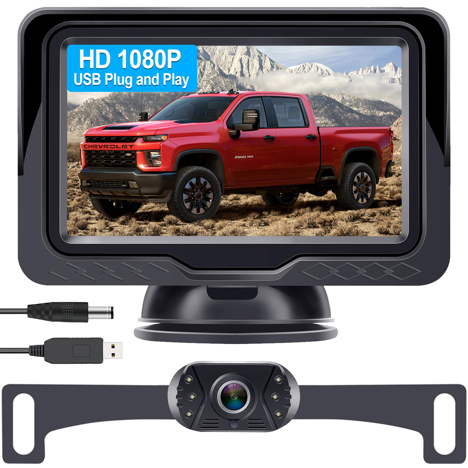 Foto 1 | Cámara Trasera Leekooluu Hd 1080p, Vista Trasera, Impermeable - Venta Internacional.