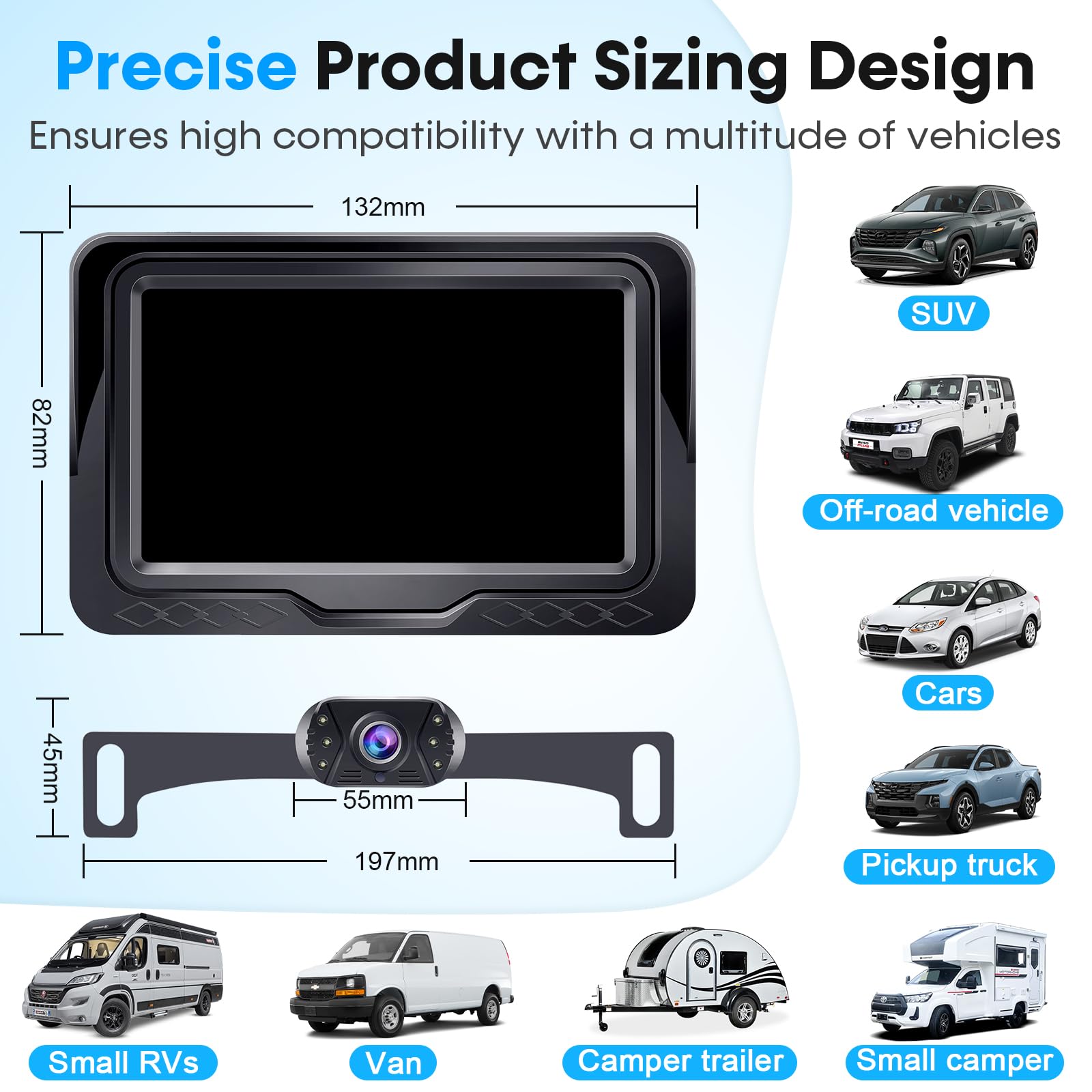 Foto 7 | Cámara Trasera Leekooluu Hd 1080p, Vista Trasera, Impermeable - Venta Internacional.