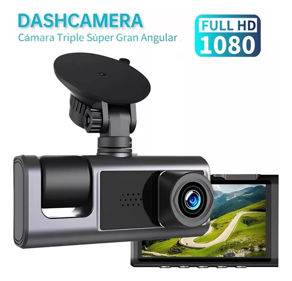 Foto 2 | Cámara Tucson  Para Automovil Accesorio Dashcamera Hd1080p 3pantalla