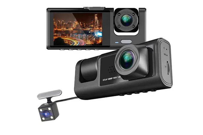 Foto 1 | Accesorios  Camara 1080p Para Auto Hd Con 3 Cámaras
