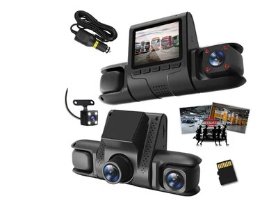 Foto 1 | Cámara Automóvil Carro De 4 Canales Visión 360° Dash Cam Hd