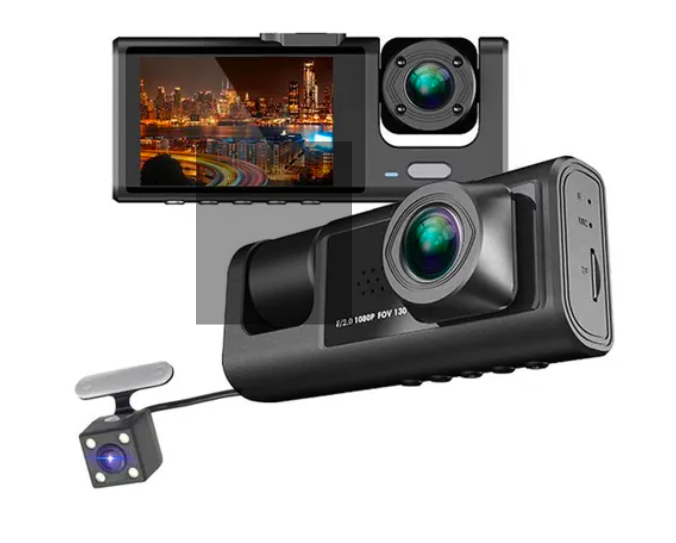 Foto 2 pulgar | Accesorios Dash Camara 1080p Para Auto Hd Con 3 Cámaras