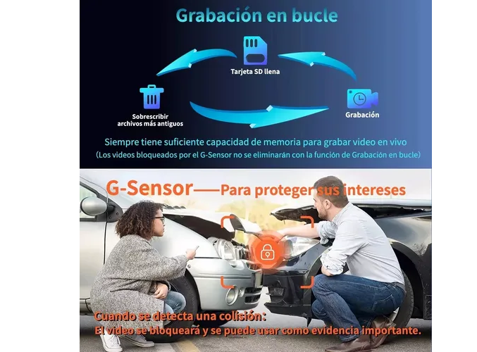 Foto 4 pulgar | Camera Hd1080p+app+wifi Cámara Para Automovil Accesorio