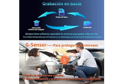 Foto 3 | Camera Hd1080p+app+wifi Cámara Para Automovil Accesorio