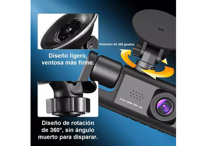 Foto 5 pulgar | Camera Hd1080p+app+wifi Cámara Para Automovil Accesorio