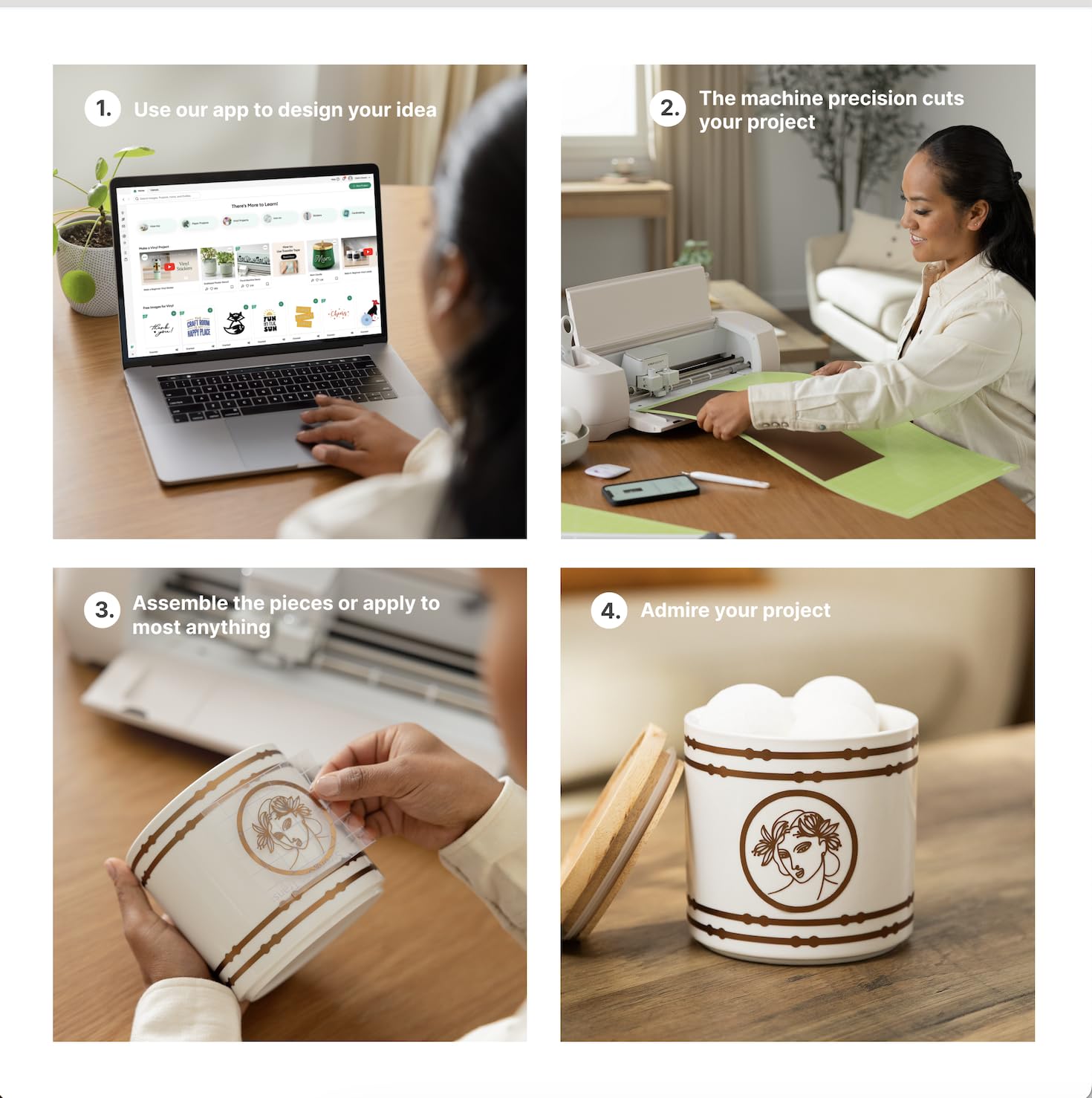 Foto 4 pulgar | Máquina De Corte Inteligente Cricut Explore 4 Seashell Con Paquete - Venta Internacional.